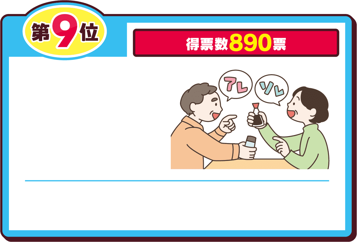 第9位得票数890票